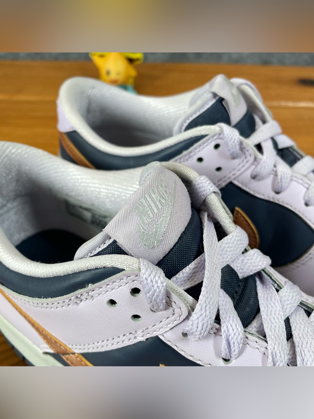 Nike Dunk Low Copper Swoosh 7Y (GS) Womens 8.5 Purple Pastel Coquette DX1663-400 - Picture 5 of 16